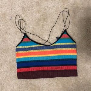 Urban Outfitters Multicolor fitted crop top